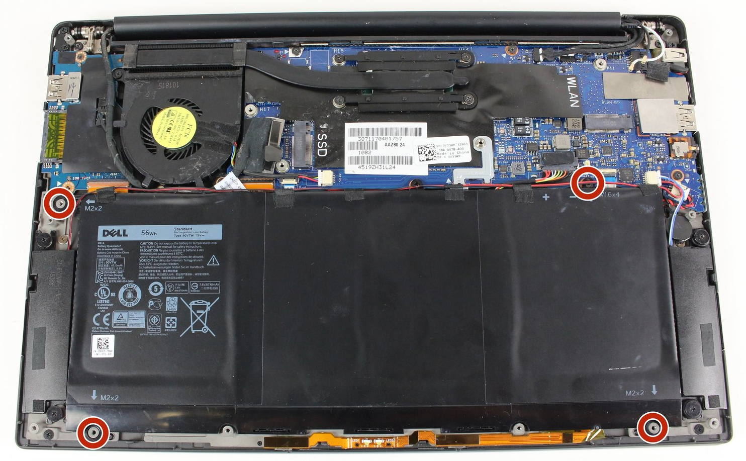 How to replace and fix Dell XPS 13 9343 9350 9360 P54G P41F P57G backlit RU Russian keyboard (xps 13 9343)